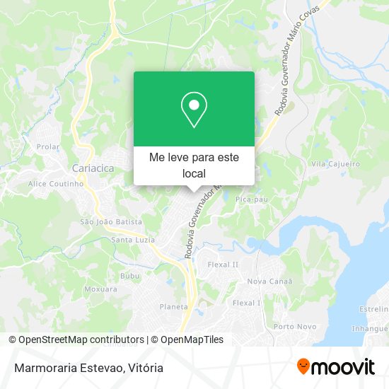 Marmoraria Estevao mapa