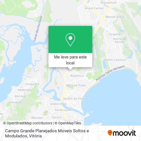 Campo Grande Planejados Moveis Soltos e Modulados mapa