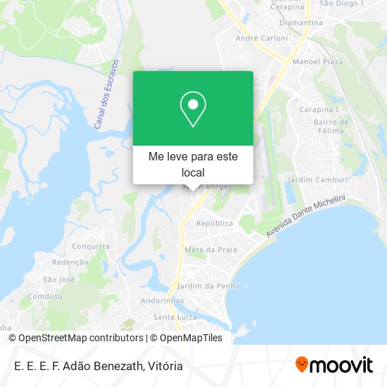 E. E. E. F. Adão Benezath mapa