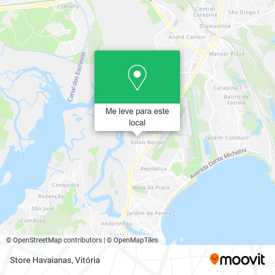 Store Havaianas mapa
