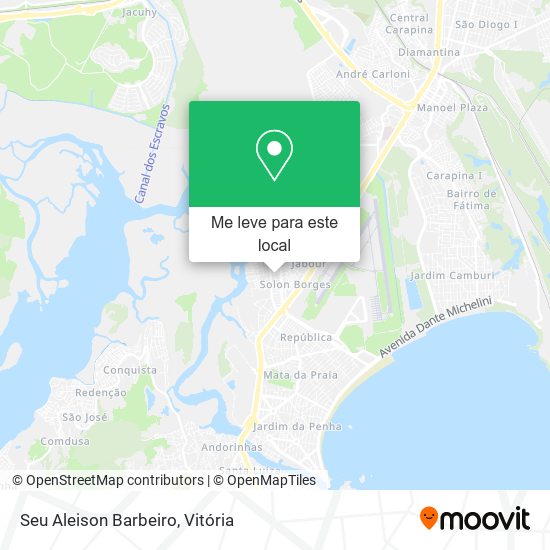Seu Aleison Barbeiro mapa