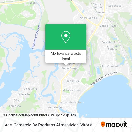 Acel Comercio De Produtos Alimenticios mapa