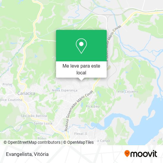 Evangelista mapa