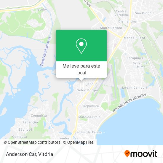 Anderson Car mapa