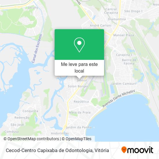 Cecod-Centro Capixaba de Odontologia mapa