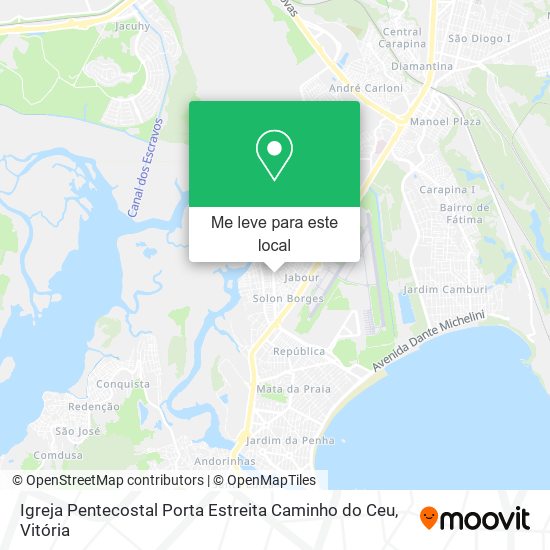 Igreja Pentecostal Porta Estreita Caminho do Ceu mapa