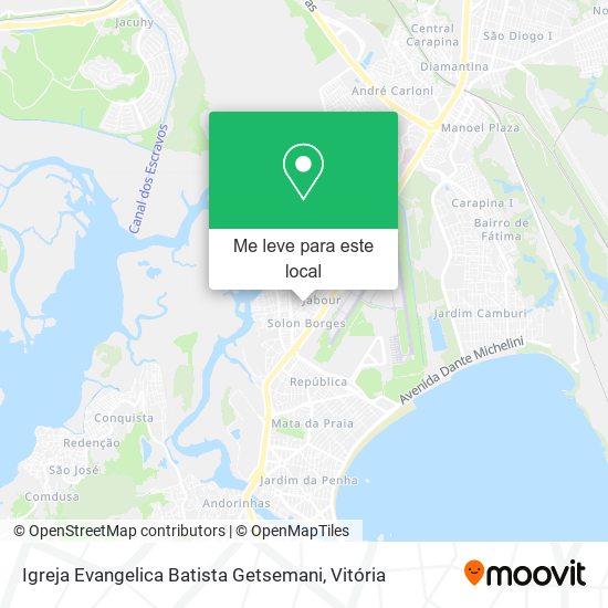 Igreja Evangelica Batista Getsemani mapa