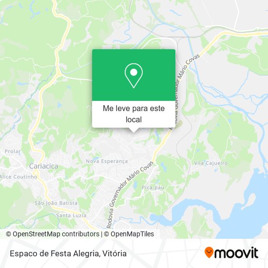 Espaco de Festa Alegria mapa