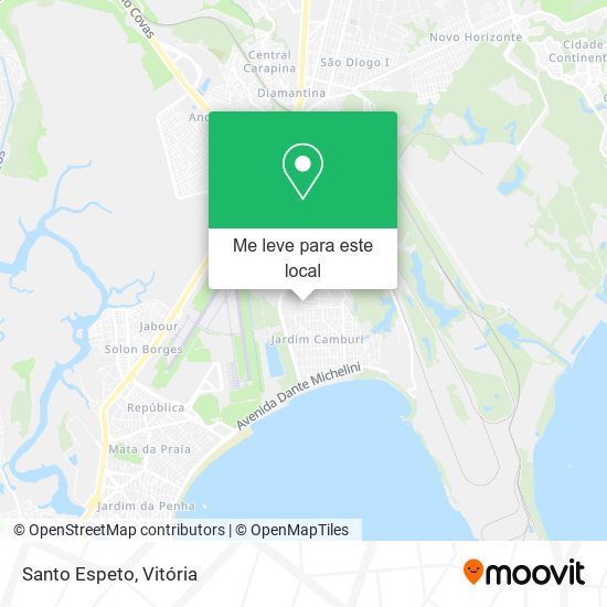 Santo Espeto mapa