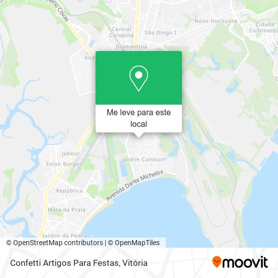 Confetti Artigos Para Festas mapa