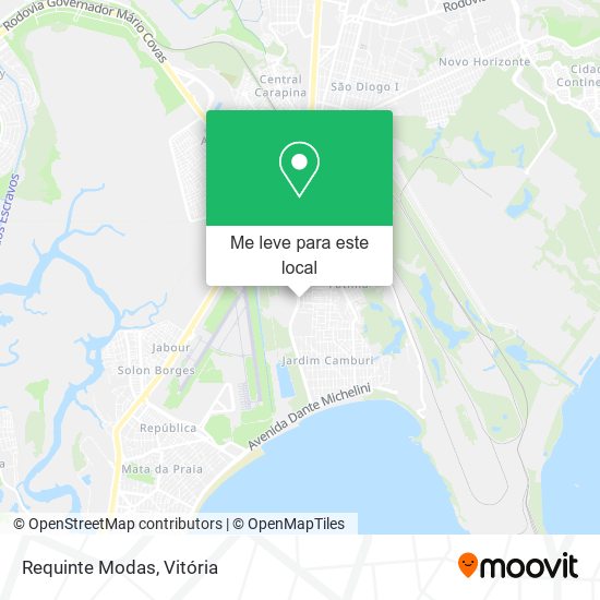 Requinte Modas mapa