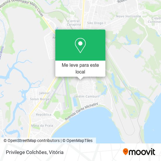 Privilege Colchões mapa