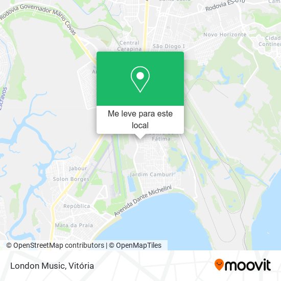 London Music mapa