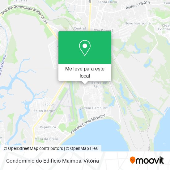 Condomínio do Edifício Maimba mapa