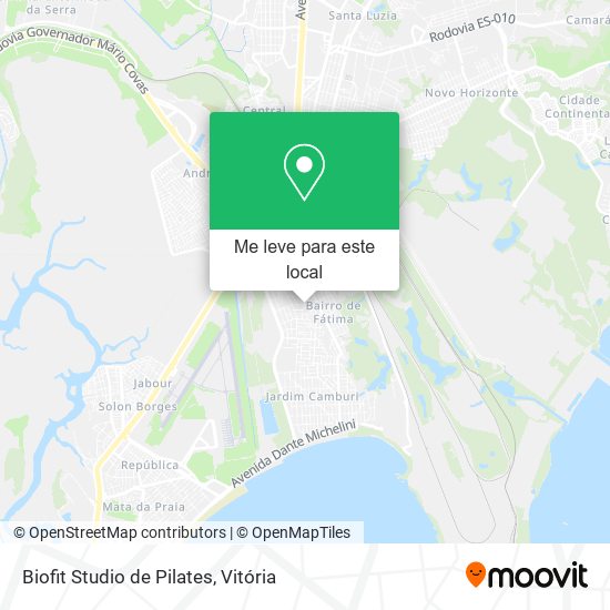 Biofit Studio de Pilates mapa