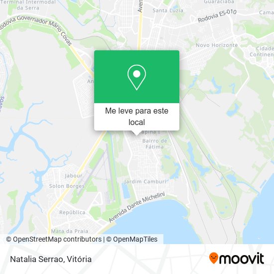 Natalia Serrao mapa