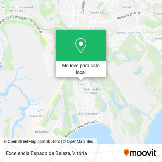Excelencia Espaco de Beleza mapa