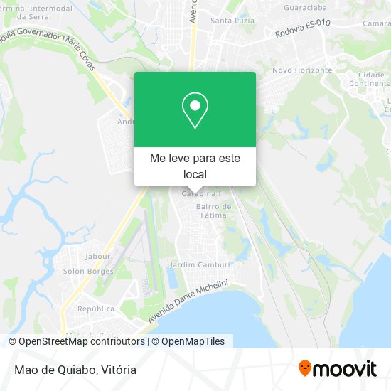 Mao de Quiabo mapa