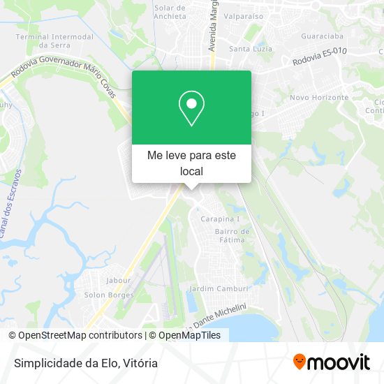 Simplicidade da Elo mapa