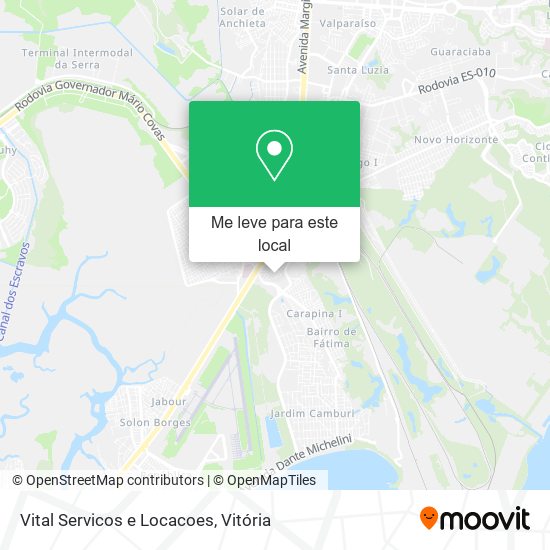 Vital Servicos e Locacoes mapa