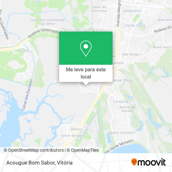 Acougue Bom Sabor mapa