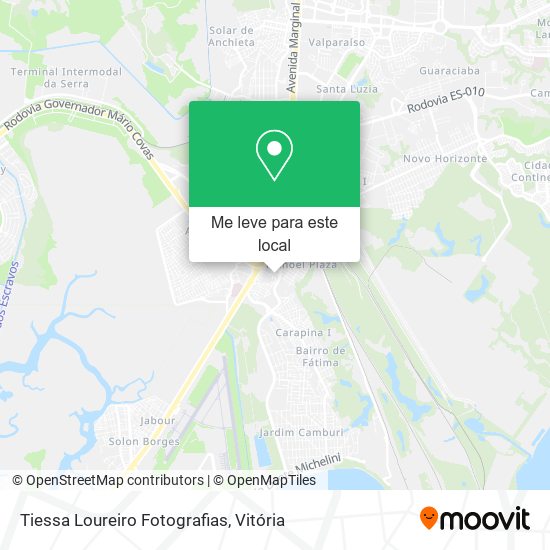 Tiessa Loureiro Fotografias mapa