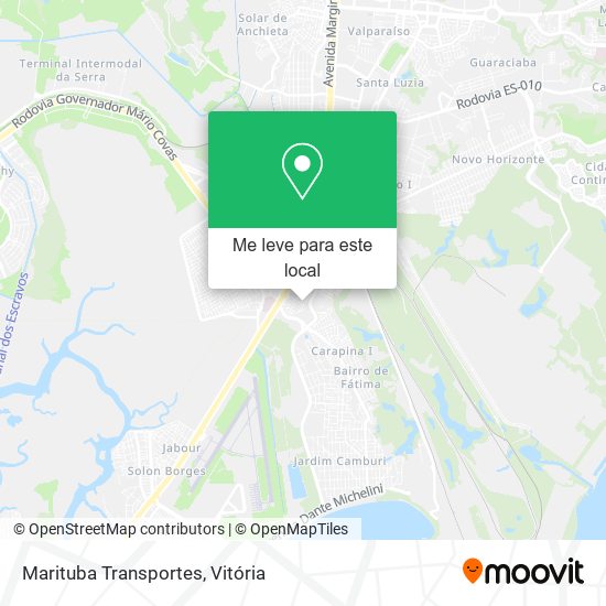 Marituba Transportes mapa