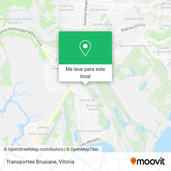 Transportes Brusiane mapa