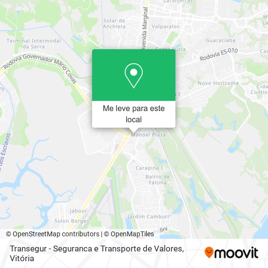 Transegur - Seguranca e Transporte de Valores mapa