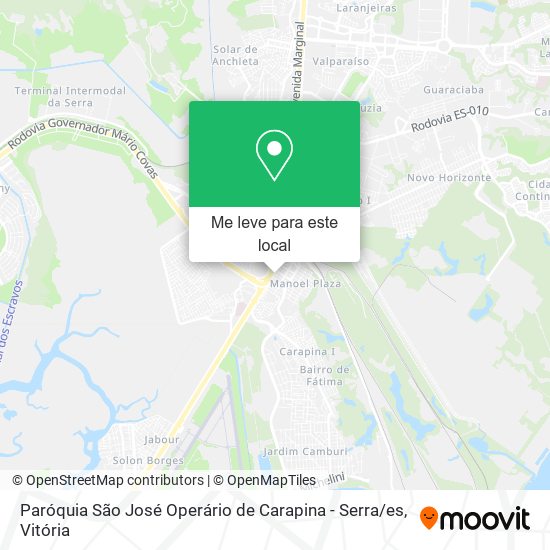 Paróquia São José Operário de Carapina - Serra / es mapa