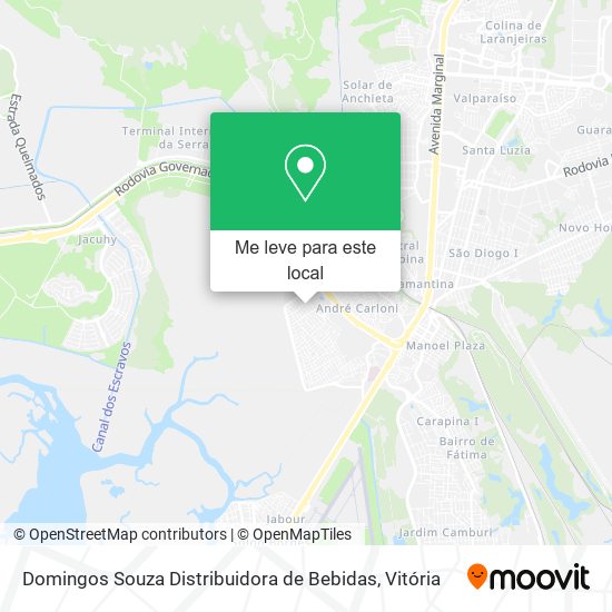 Domingos Souza Distribuidora de Bebidas mapa