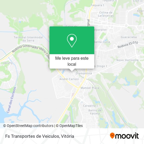 Fs Transportes de Veiculos mapa