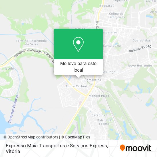 Expresso Maia Transportes e Serviços Express mapa