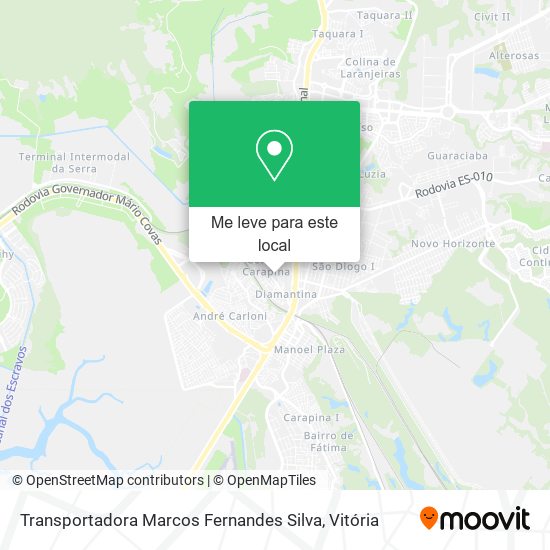 Transportadora Marcos Fernandes Silva mapa