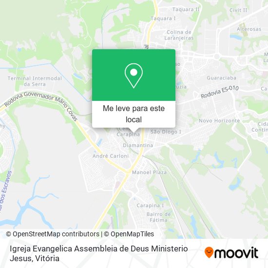 Igreja Evangelica Assembleia de Deus Ministerio Jesus mapa