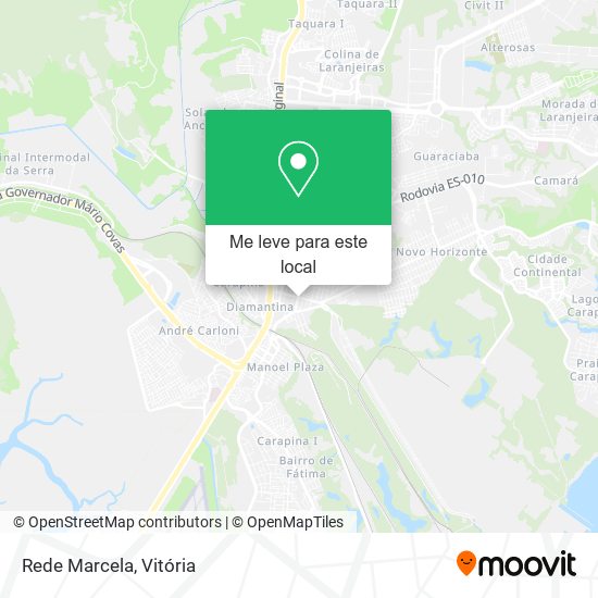 Rede Marcela mapa