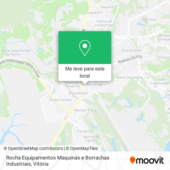 Rocha Equipamentos Maquinas e Borrachas Industriais mapa
