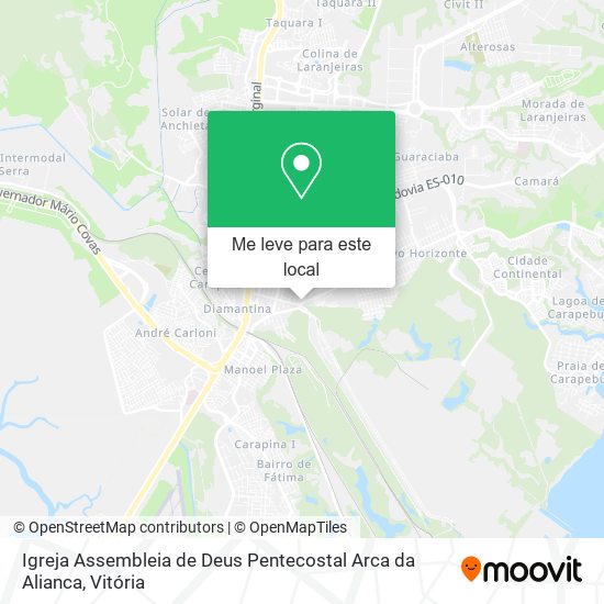 Igreja Assembleia de Deus Pentecostal Arca da Alianca mapa