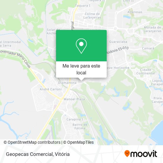 Geopecas Comercial mapa