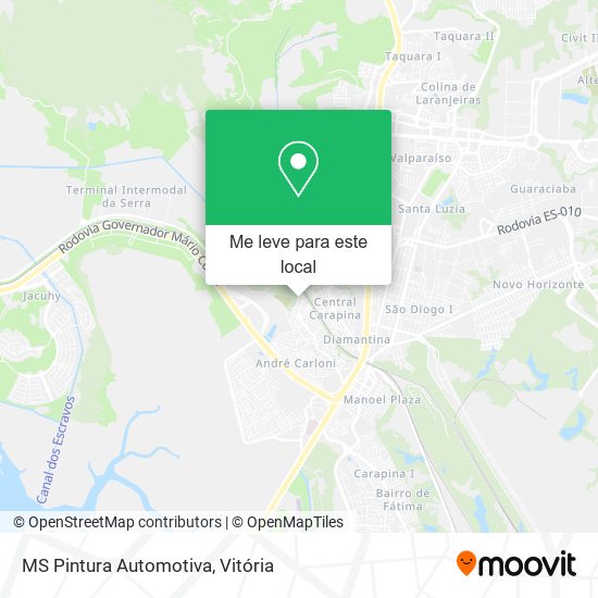 MS Pintura Automotiva mapa
