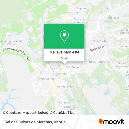 Rei das Caixas de Marchas mapa