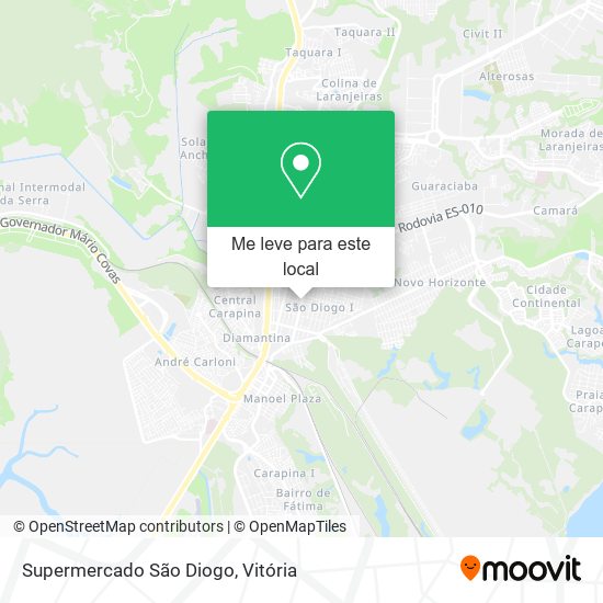 Supermercado São Diogo mapa