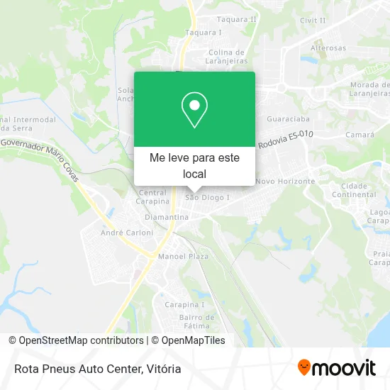 Rota Pneus Auto Center mapa