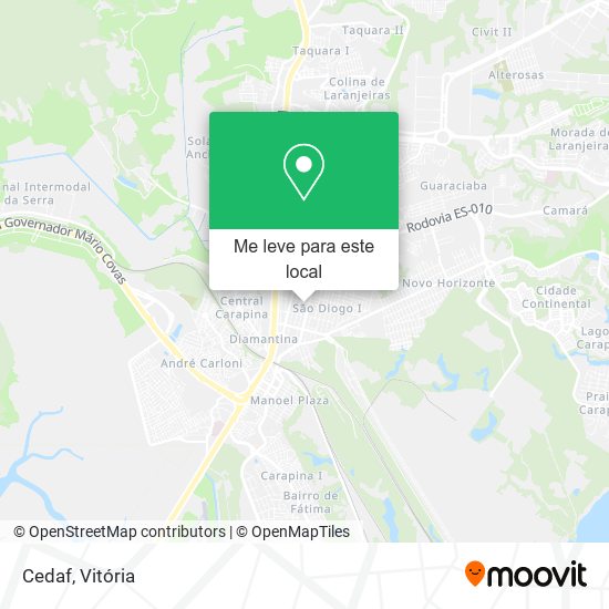 Cedaf mapa