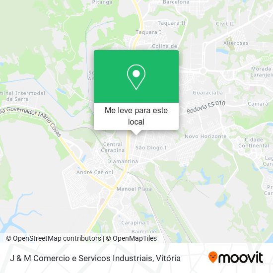 J & M Comercio e Servicos Industriais mapa