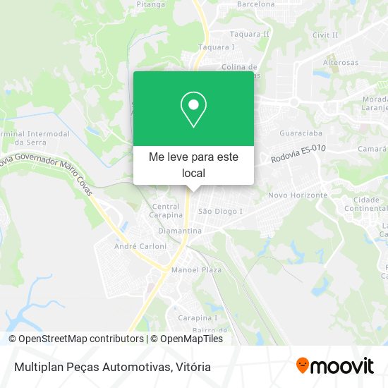 Multiplan Peças Automotivas mapa