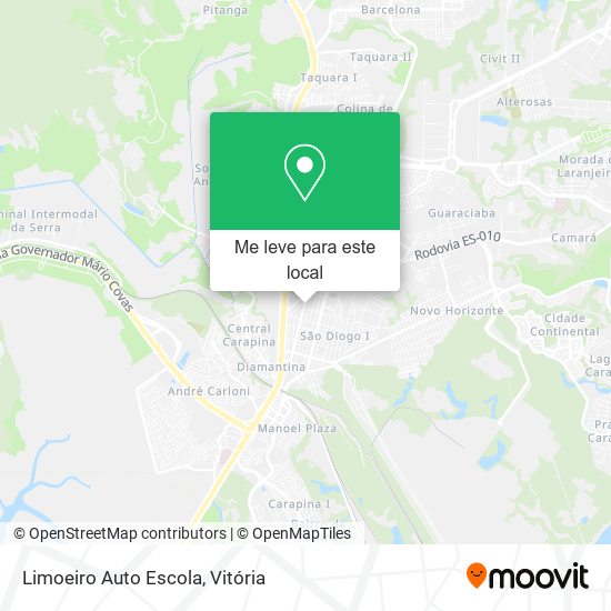 Limoeiro Auto Escola mapa