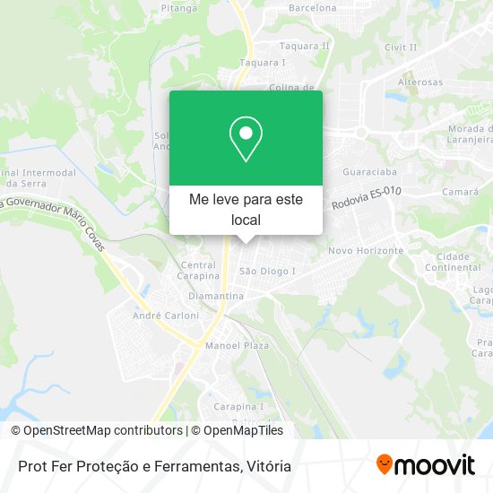 Prot Fer Proteção e Ferramentas mapa