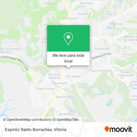 Espirito Santo Borrachas mapa
