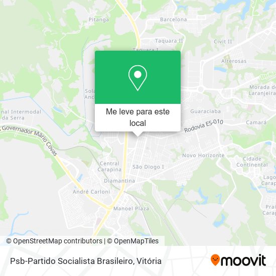 Psb-Partido Socialista Brasileiro mapa